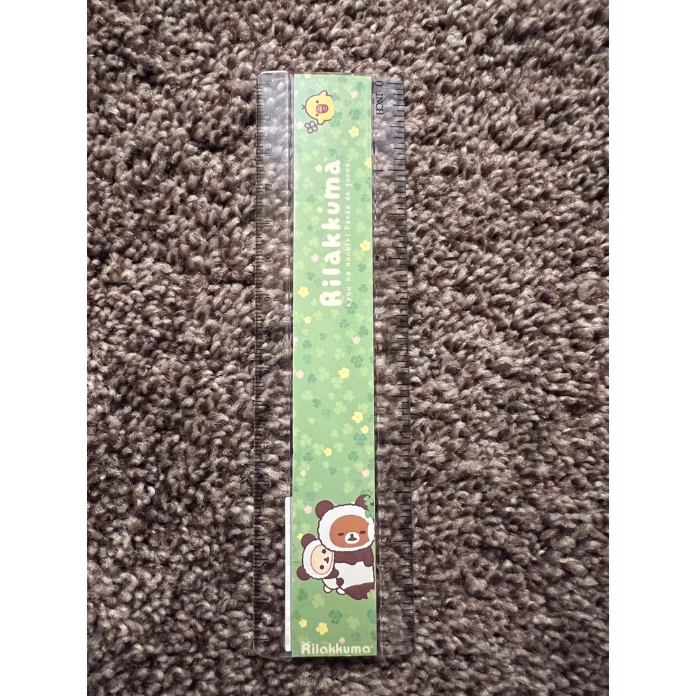 San-X Rilakumma‎ Ruler Panda De Goron Japanese Kawaii Stationery Office Supplies